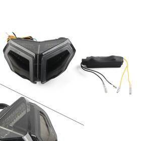 Moto Efg 550727115124 Integrated Led Rear Tail Light Brake Turn Signals For Ducati 848 1098 1198 Black