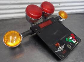 30758460 Moto Guzzi 99 California Ev V11 Rear Brake Tail Light Turn Signals Plate Bracket