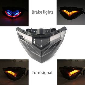 Moto Ht 420111194625 Led Brake Tail Light Rear Turn Signal Lamp For Kawasaki Ninja 250r 300 2013-17