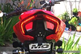 D-20sfv4-r Motodynamic Integrated Led Tail Light Red Lens Fits 2020-2024 Ducati Streetfighter V4 V2