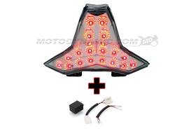 K-19zx6r-c Motodynamic Fits 24-25 Kawasaki Ninja Zx-6r Zx6r Sequential Turn Signal Led Tail Light Clear