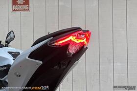 K-24nz500-c Motodynamic Sequential Turn Signal Led Tail Light Clear Fits 24-26 Kawasaki Ninja 500 Z500