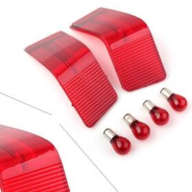 Motohij 536123475901 2pcs Red Motorbike Taillight Lens Or Harley Ultra Classic Flhtcu 1989-2013