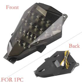 Motohij 550742668100 Led Brake Tail Light With Turn Signals For Yamaha Yzf R6 2006 2007 Black Lens
