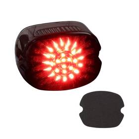 Motoparacc Fbaz000136 Smoked Motorcycle Led Brake Taillights Integrated Turn Signals Tail