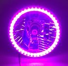 5.75-pl - Motorcycle H4 Ring Smd 4 Headlight Angel Halo Led 5-3 Purple Halogen Eye Bulb "