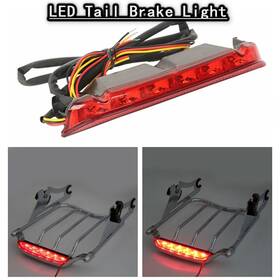 Mtptw080az Motorparts Led Tail Brake Light Motorcycle Red Air Wing Fit For Harley Street Glide 2014