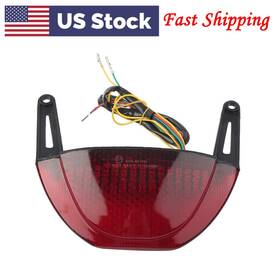 Motorshop168 550727841788 For Honda Cbr600rr 2007-2012 Abs Led Taillight Smoke Integrated Turn Signal Red