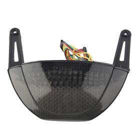 Motorshop168 550728796551 For Honda Cbr600rr 2007-12 Abs Led Taillight Smoke Integrated Turn Signal Black