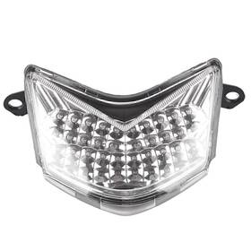 Motorshop168 834561129678 Clear Moto Led Brake Taillight For Kawasaki Ninja Zx10r 2006 2007 With Turn Signal