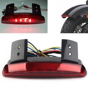 Motorshop168 834561233429 Motorcycle Rear Mudguard Edge Brake Tail Light Red For Harley Breakout Bobber