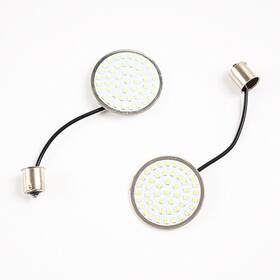 Led-p1156-wh Mzyparts #sp14 1156 Led Rear Turn Signal Light For Harley Touring Electra Glide Road King White