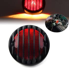 Newyoutube 550743224336 Round Moto Tail Light Rear Lamp For Harley Cruiser Cafe Racer Bobber Chopper Us