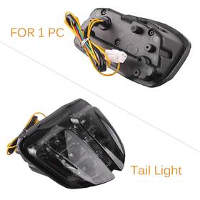 Newyoutube 550744587874 Led Rear Tail Light With Turn Signals Fit Suzuki Gsxr600 Gsxr750 2006- 2007 Black