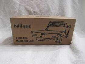 Tl-01 Nilight Box Of 2 Led Oval Trailer Tail Light 6 Inch For Rv Truck Jeep Red