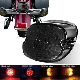 Nimarker 754137412150 Black Led Tail Light Rear Lamp Brake Turn With Drl For Harley Sportster 883 And Dyna