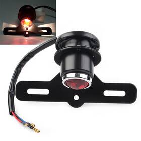 Nomura 422123157070 Round Retro Motorcycle Brake Tail Light Lamp For Bobber Chopper Cafe Racer 1pc