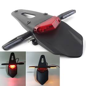 Nomura 750000119553 Universal Motorcycle Led Rear Fender Brake Tail Light Turn Signal Dirt Off-road