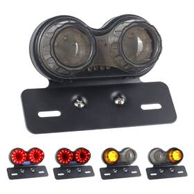 Fban3mp24973 Nthreeauto Led Motorcycle Tail Light Integrated Brake Turn Signals Smoked