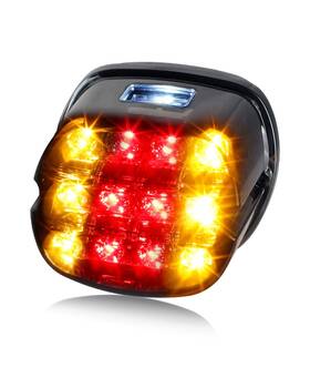 Fban3mp25066 Nthreeauto Smoked Led Rear Brake Tail Light Integrated Turn Signals Taillight