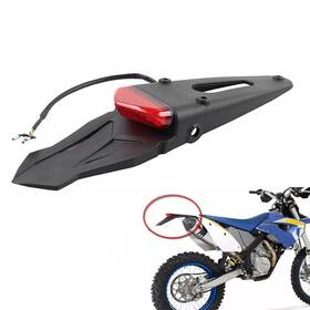 Obox 421116414909 Rear Mudguard Tail Red Light Brake Lamp For Off-road Motormotocross Dirt Bike