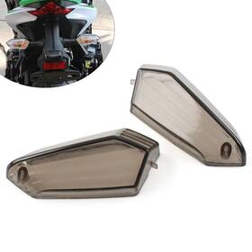 Oginodaisukeusa 211110961345 2x Rear Turn Signal Light Lens For Kawasaki Ninja 300 650 1000 Smoke Motorcycle