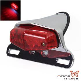 Us-tl-690-chrd Oncemore 12v Lucas Led Taillight License Plate Lights For Harley Cafe Racer Honda Suzuki