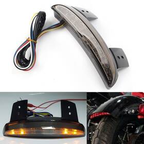 Oneclubaa 336854550881 Motorcycle Rear Mudguard Edge Brake Tail Light Tan For Harley Breakout Bobber