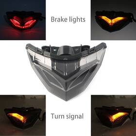 Oneclubaa 550741702966 1x Led Taillight Integrated Turn Signal For Kawasaki Ninja 250r 300 2013-2017