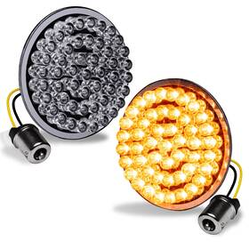 Sil9102 Online Led Store True Mods 2 Inch 1156 Rear Amber Turn Round - Signal