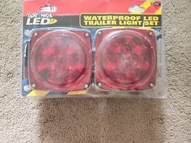Tll90rk Optronics Universal Square Led Red Trailer Light Set New