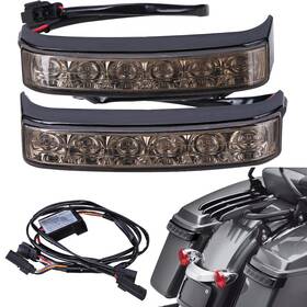 B418hl029-part Oumurs B418hl02901zb Smoke Reflector Saddlebag Saddle Bag Latch Turn Signal Light Fit For Harley 14
