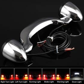 Mppb175hlooo22oo6zb Oumurs Rear Led Turn Signal Brake Light Bar Smoke Lens For Harley Touring Road King