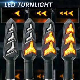 Mppun007047 Oumurs 2-5f 4pcs Led Turn Signal Indicator Blinker Lights For Harley Sportster Honda Yamaha