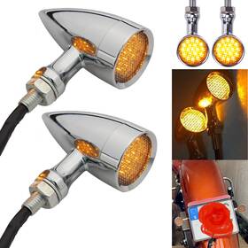 Mppunoooo7ooo4-a Oumurs Motorcycle Led Bullet Brake Turn Signal Light Fits For Harley Sportster 883 1200