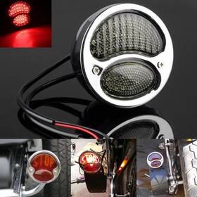 Us-tl-685-chsk Pazomaracing Chrome Led Taillight Rear Brake Light Smoke Len For Harley Street Glide Choppers