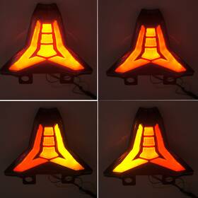 Ef-039-z1000-wd-bk Qidian Motorcycle Led Tail Light Brake For 2019-2025 Zx6r Zx4r Zx10r Ninj400
