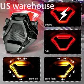 Qd-039-r3-wd3-bk Qidian Integrated Led Tail Brake Light Turn Signal Compatible With Mt-07 Mt-03 Fz07 R3