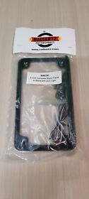 8202-52 Radiantz Motorcycle License Plate Frame 6in. Led Light Black New