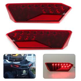 Wwj180-rd Ransoto Led Tail Light Assembly For Polaris Rzr Xp 1000 900 Turbo 2014-2023 Rear Bra