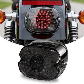 26tl883bk Realove Smoked Led Tail Light With Turn Signal Brake For Harley Dyna Sportster Xl883 Xl1200