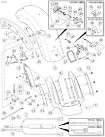 70338-09 Rear Brake Taillight Wiring Harness Harley Cvo Touring Flh 2009 Lights Fascia