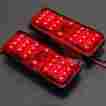Rv011 Redline-rev 2 Red Led Reflector Tail Brake Stop Marker Light Truck Trailer Rv Atv Motorcycle