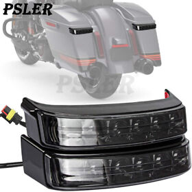 Usa-rl0019basm Saddlebag Housing Tail Run Brake Turn Light Lamp Led For Harley Touring 14-2022