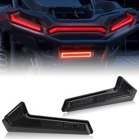 Zp-yj-030502-009 Sautvs Utv Tail Lights Assembly For Polaris Rzr Xp 1000/turbo/sportsman Smoked Black Le