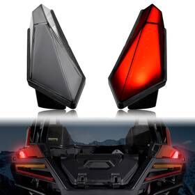 Zp-yj-030502-025 Sautvs Led Rear Marker Lights For Rzr Pro Xp/pro R/turbo R 2020-2024 Smoked
