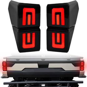 Zp-yj-030502-039 Sautvs Ranger Xp 1000 Taillights 18-24 Smoked Black Led Tail