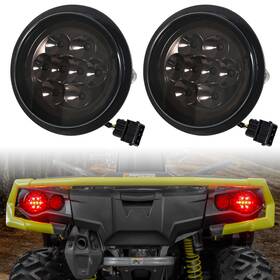 Zp-yj-030602-012 Sautvs Led Taillights Assembly For Can Am Outlander Smoked Black Rear Brake Stop Lights