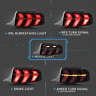 Sp-yab-lmt-0357-7-modes Vland For Ford Mustang Black Smoke Tail Lights Sequential Led