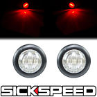 Ss025 Sickspeed Clear Lens Red Light Round Side Marker Reverse Lights